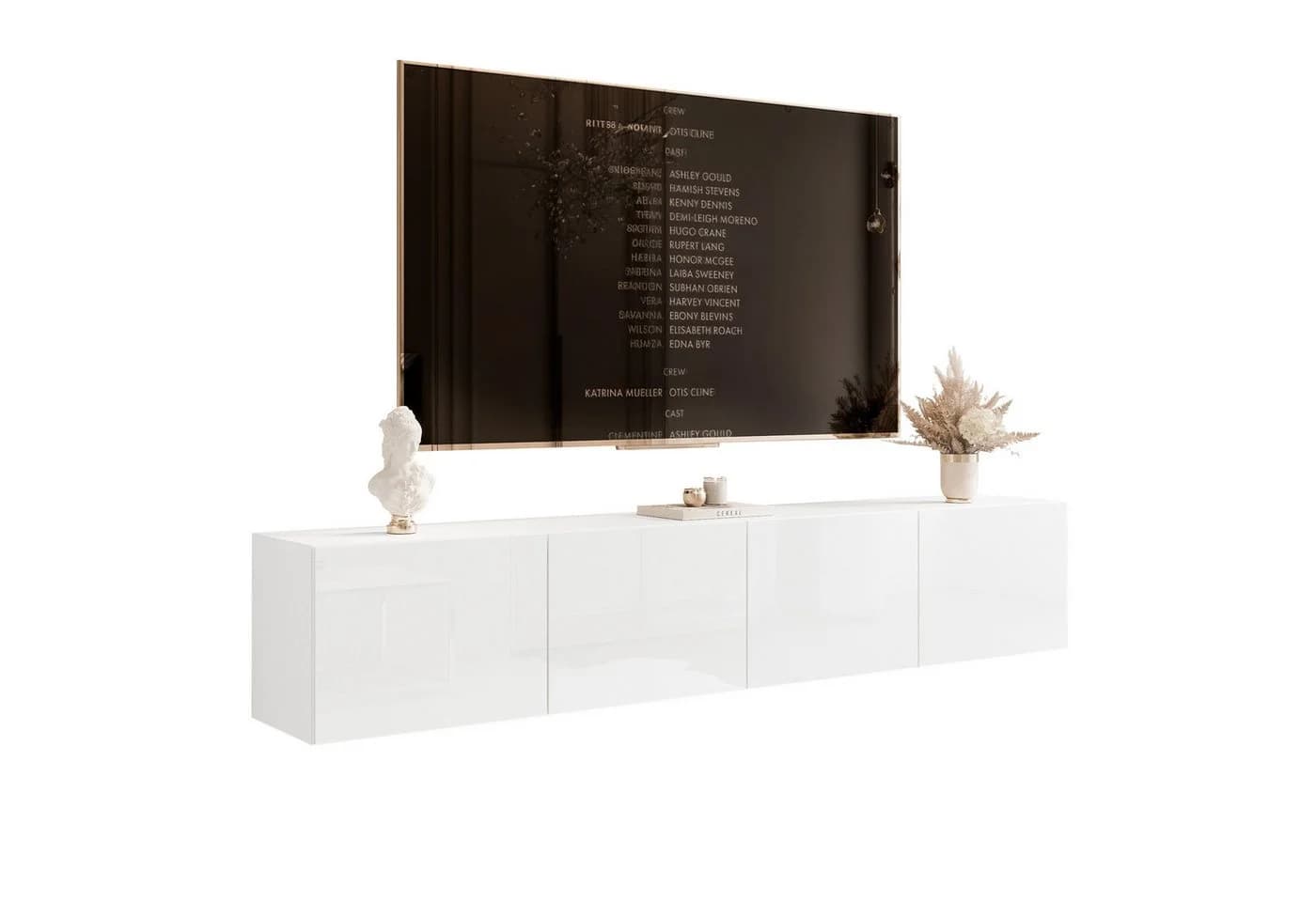 yourhouse24 Hänge-Lowboard TV Angel 200 cm LED-Beleuchtung Griffloses Design - Bild 2