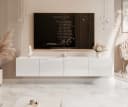 yourhouse24 Hänge-Lowboard TV Angel 200 cm LED-Beleuchtung Griffloses Design Bild 3