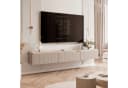 yourhouse24 Lowboard SELIA 200 Kaschmir 3D-Riffelung Gold-Akzente Bild 3