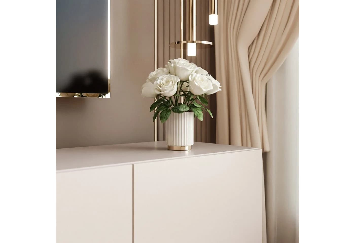 yourhouse24 TV-Lowboard 200 cm LED Grifflos Design - Bild 5