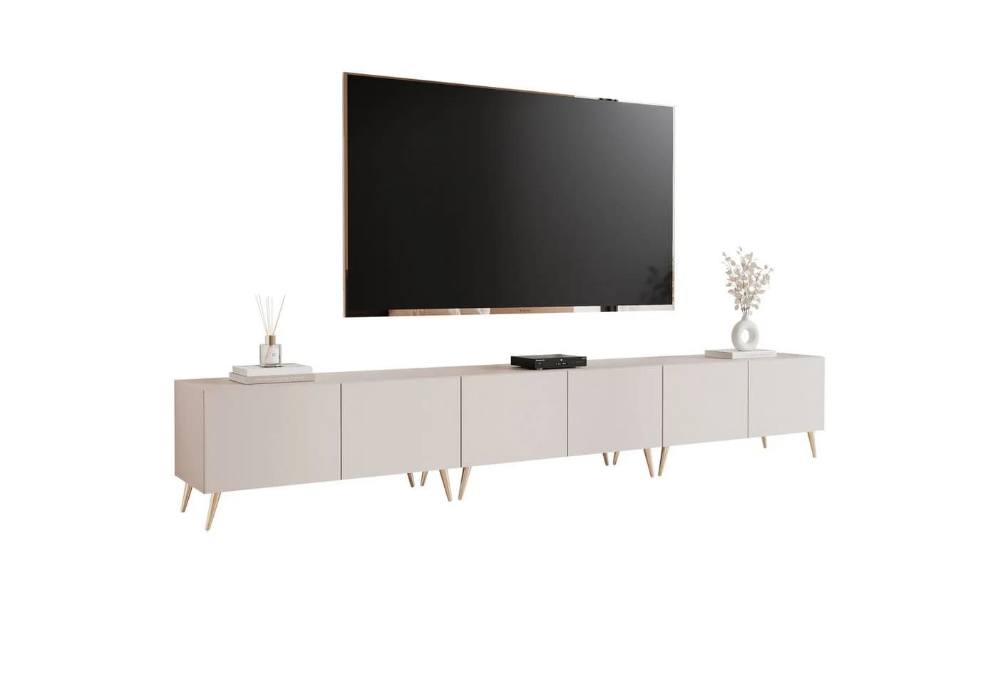 yourhouse24 Lowboard TV ANGEL 300 mit LED-Beleuchtung und Push-to-Open - Bild 2