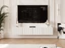 yourhouse24 TV-Lowboard 200 cm LED Riffelfront Hängekonsole Bild 1