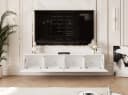 yourhouse24 TV-Lowboard 200 cm LED Riffelfront Hängekonsole Bild 4
