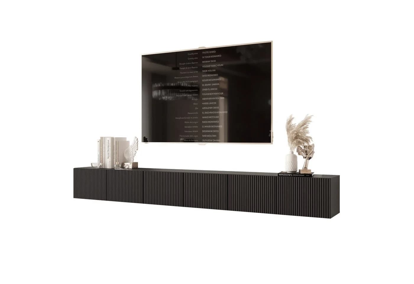 yourhouse24 TV Lowboard ANGEL 300 LED Riffelfront - Bild 2