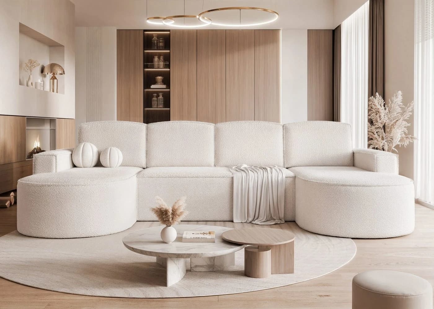yourhouse24 Wohnlandschaft U-Sofia U Schlaffunktion Bettkasten - Bild 2