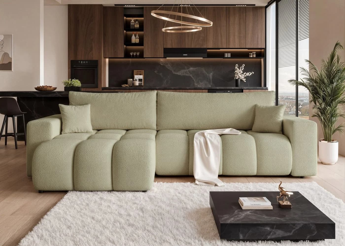 yourhouse24 Ecksofa OFI XL mit Schlaffunktion und Bettkasten - Bild 2