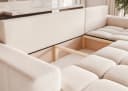yourhouse24 Ecksofa OFI L Bouclé Schlaffunktion Creme Bild 4