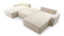 yourhouse24 Wohnlandschaft XXL STELLA Cord Beige mit Schlaffunktion Bild 3