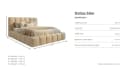 yourhouse24 Polsterbett DALLAS SLIM Creme Cord Rillensteppung Bild 5