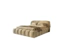 yourhouse24 Polsterbett Orlando SLIM Samt Creme Japandi Bild 1