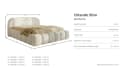 yourhouse24 Polsterbett Orlando SLIM Samt Creme Japandi Bild 5