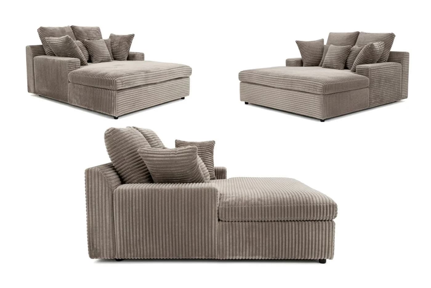 yourhouse24 Sofa LAZY ONE Cord Beige mit Bettfunktion - Bild 4