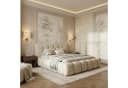 yourhouse24 Polsterbett DALLAS Slim Ecru Samt mit Bettkasten Bild 1