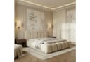 yourhouse24 Polsterbett DALLAS Slim Ecru Samt mit Bettkasten Bild 3