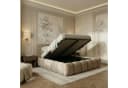 yourhouse24 Polsterbett DALLAS Slim Hellbeige Samt mit Bettkasten Bild 4