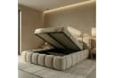 yourhouse24 Polsterbett BOSTON Slim Samt Beige mit Bettkasten Bild 4
