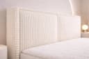 yourhouse24 Boxspringbett COSTA Weiß Cord-Stoff mit Bettkästen & Topper Bild 4