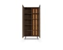 yourhouse24 Vitrine AMARO Eiche Dunin mit Lamellen & Rauchglas inkl. LED Bild 3