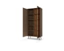 yourhouse24 Vitrine AMARO Eiche Dunin mit Lamellen & Rauchglas inkl. LED Bild 4