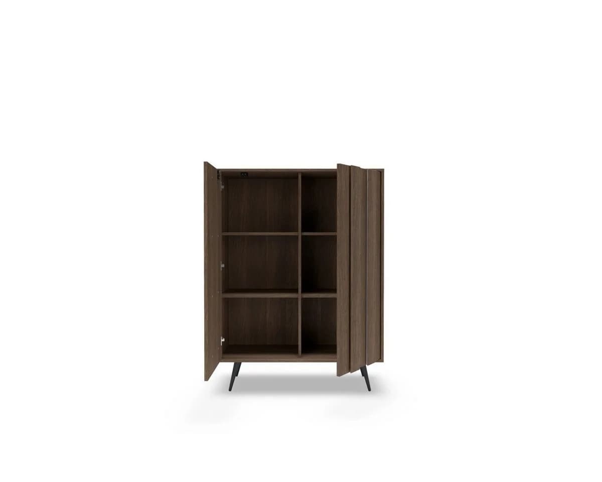 yourhouse24 Highboard AMARO 94cm Eiche Dunin mit Lamellen & LED - Bild 3