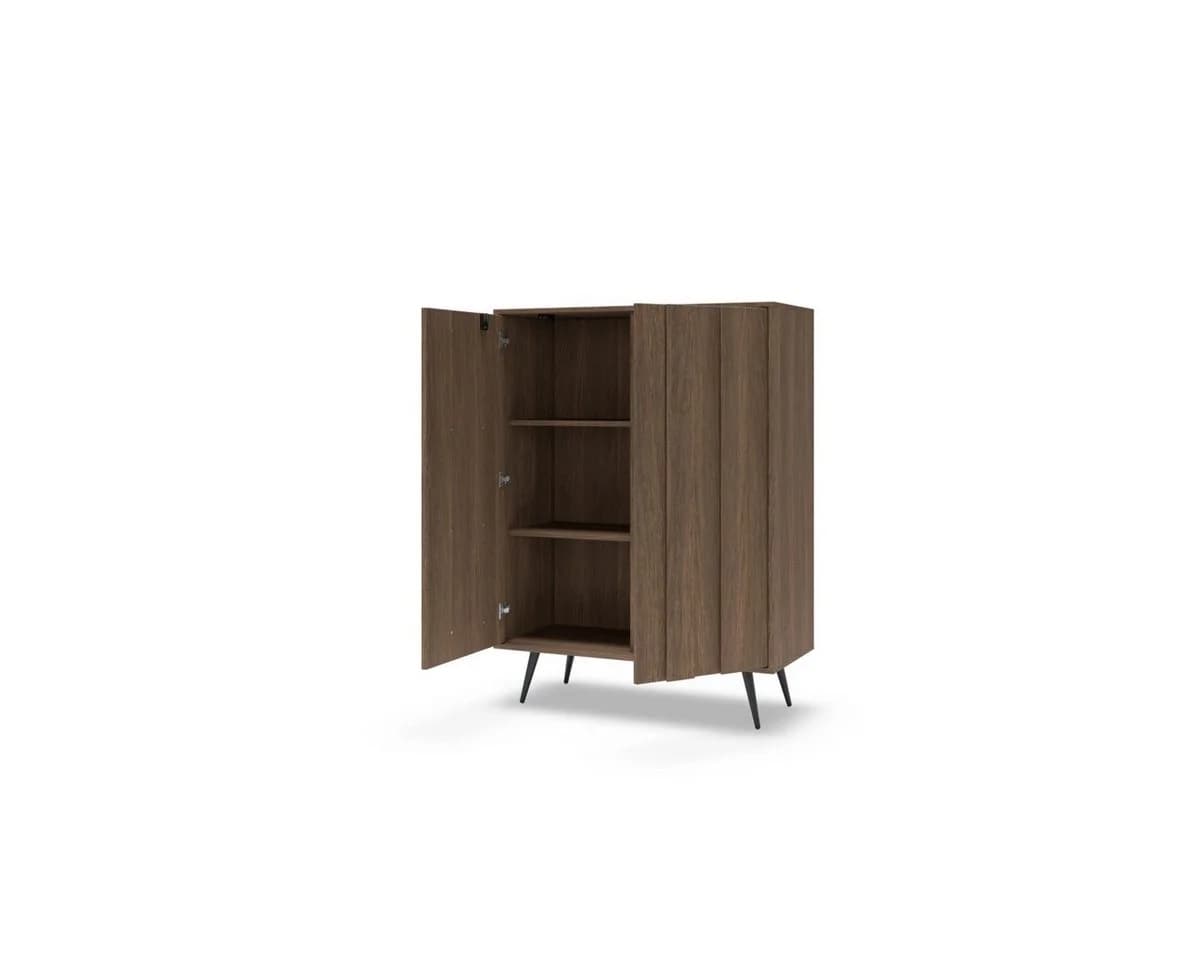 yourhouse24 Highboard AMARO 94cm Eiche Dunin mit Lamellen & LED - Bild 4