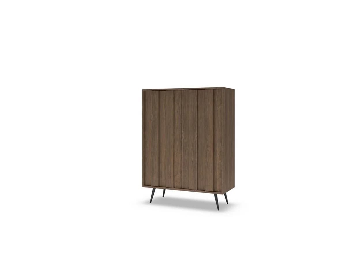 yourhouse24 Highboard AMARO 94cm Eiche Dunin mit Lamellen & LED - Bild 5