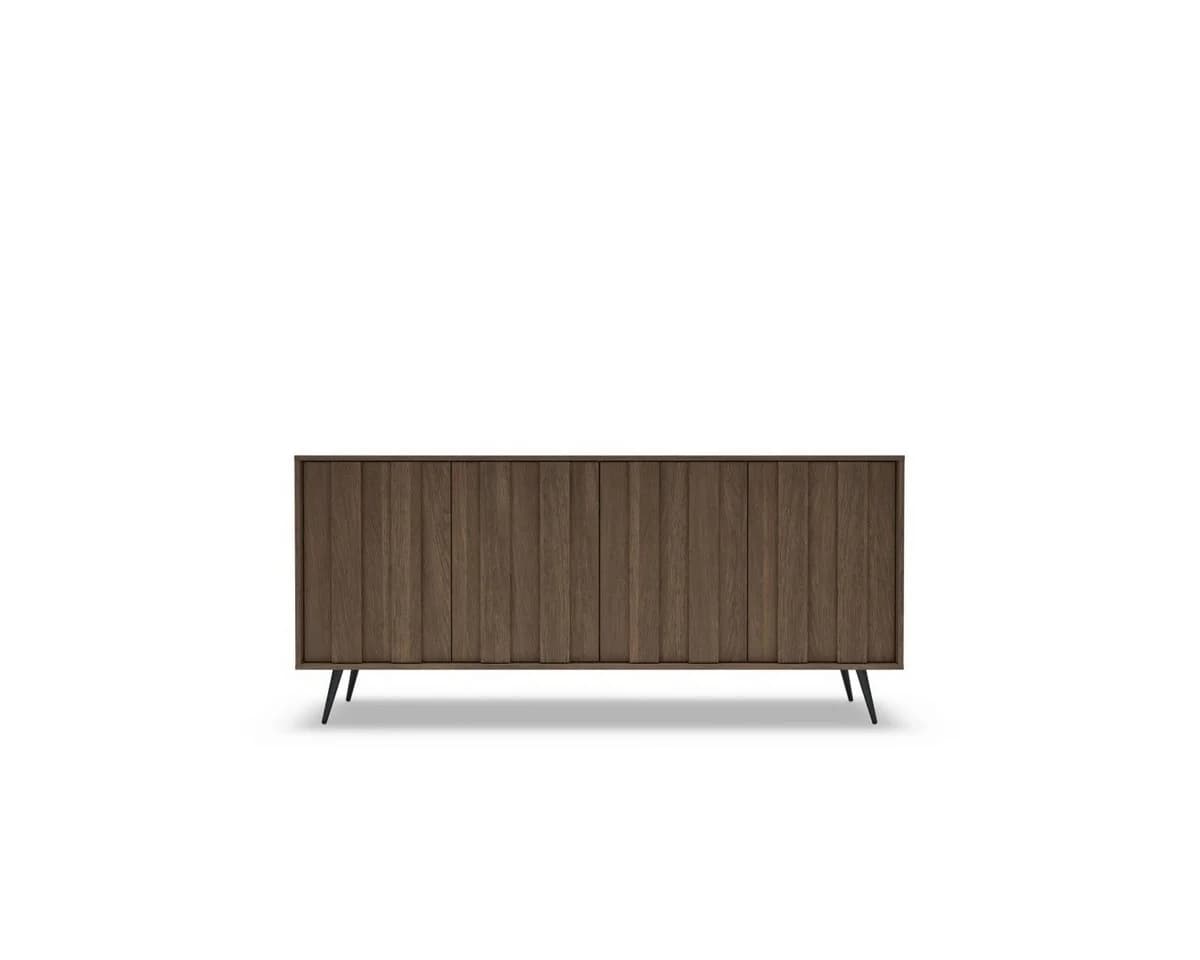 yourhouse24 Sideboard AMARO 183cm Eiche Dunin mit Lamellen & LED - Bild 4