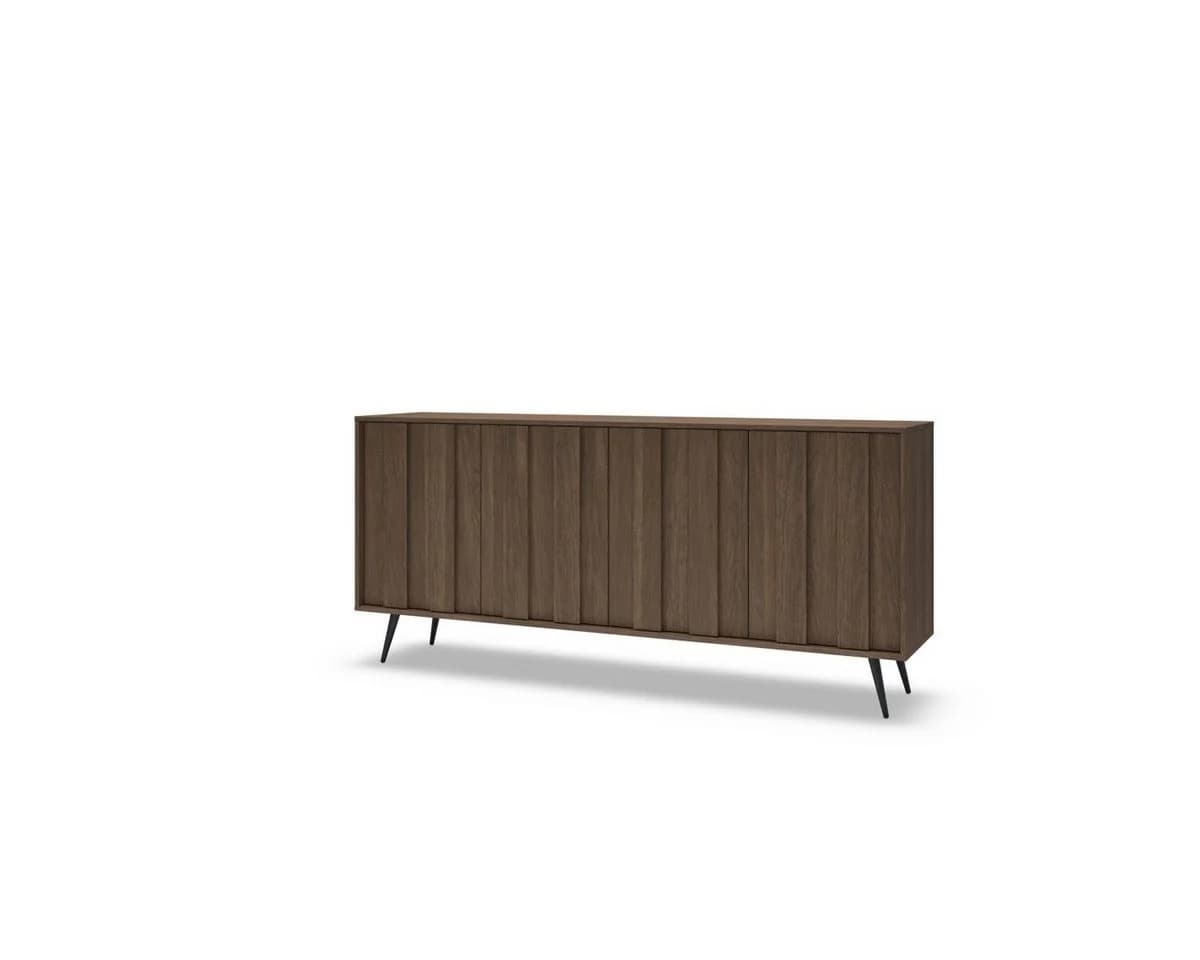 yourhouse24 Sideboard AMARO 183cm Eiche Dunin mit Lamellen & LED - Bild 5