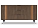 yourhouse24 Sideboard AMARO mit LED & Lamellen Eiche Dunin Bild 2