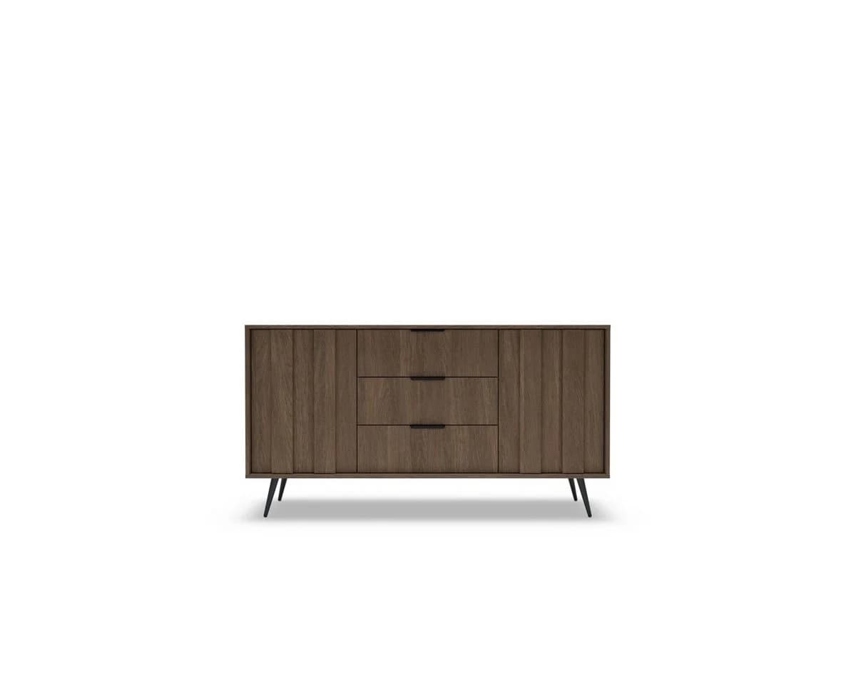 yourhouse24 Sideboard AMARO mit LED & Lamellen Eiche Dunin - Bild 4