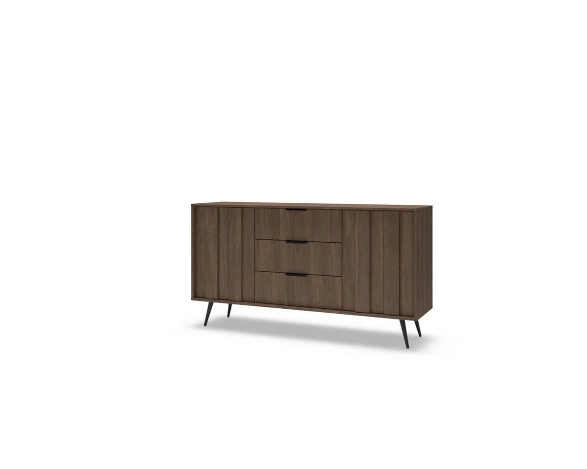 yourhouse24 Sideboard AMARO mit LED & Lamellen Eiche Dunin - Bild 5