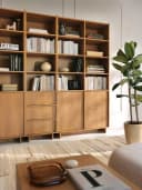 yourhouse24 Bücherregal YASUMI Eiche Carmel Japandi Bild 3