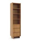 yourhouse24 Bücherregal YASUMI Schmal Eiche Carmel Modern Bild 4