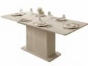 yourhouse24 Esstisch Lante Beige Ausziehbar Geriffelter Säulenfuß Bild 2
