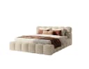 yourhouse24 Polsterbett Boston Slim Bouclé Beige mit Bettkasten Bild 3