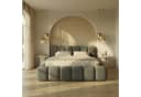 yourhouse24 Polsterbett Boston Slim Bouclé Grau mit Bettkasten Bild 1
