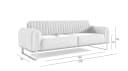 yourhouse24 3-Sitzer Sofa Vamos Samt Metallgestell Bild 3