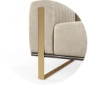 yourhouse24 3-Sitzer Sofa Vamos Samt Metallgestell Bild 4
