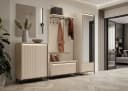 yourhouse24 Wandgarderobe TREND TG-06 mit Ablage Beige Sand/Schwarz Bild 3