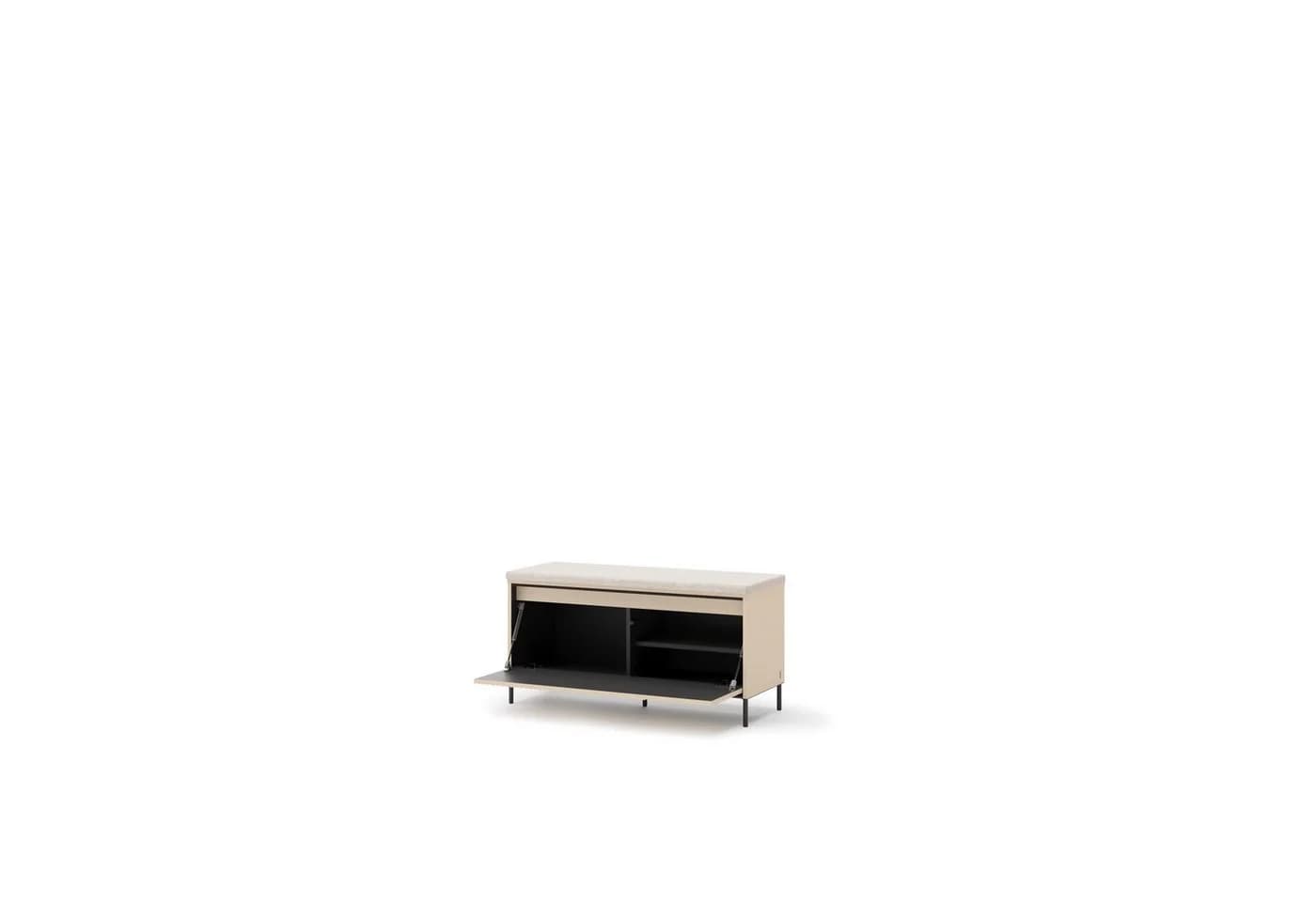 yourhouse24 Garderobenbank TREND TG-05 mit LED Beige Sand - Bild 3