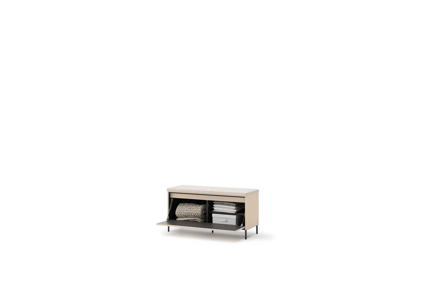 yourhouse24 Garderobenbank TREND TG-05 mit LED Beige Sand - Bild 4