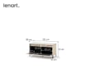 yourhouse24 Garderobenbank TREND TG-05 mit LED Beige Sand Bild 5