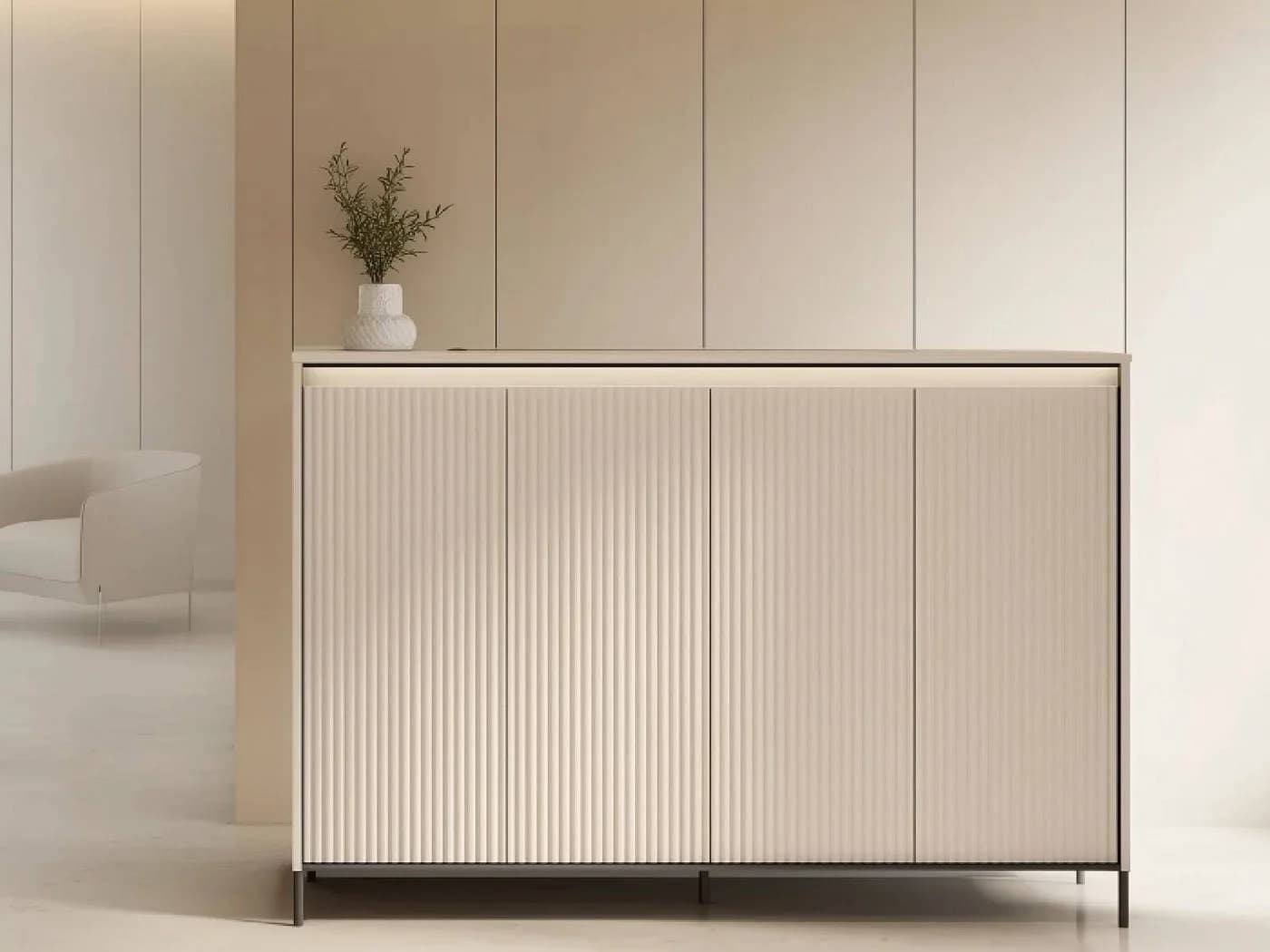 yourhouse24 Kommode TREND TG-04 mit 4 Türen und LED - Bild 2