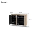 yourhouse24 Kommode TREND TG-04 mit 4 Türen und LED Bild 5