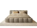 yourhouse24 Polsterbett DALLAS mit Bettkasten & Bouclé-Bezug Beige Bild 1