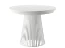 yourhouse24 Esstisch Garda ausziehbar Lamellen-Optik Weiß Bild 2