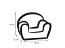yourhouse24 Kindersessel SNUGKIDS DT8 mit abnehmbarem Baumwollbezug Bild 4