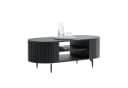 yourhouse24 Couchtisch LINNEA Oval 104cm mit Ablage Lamellen Bild 2