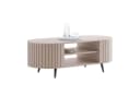 yourhouse24 Couchtisch LINNEA Oval 104cm mit Ablage Lamellen Bild 2