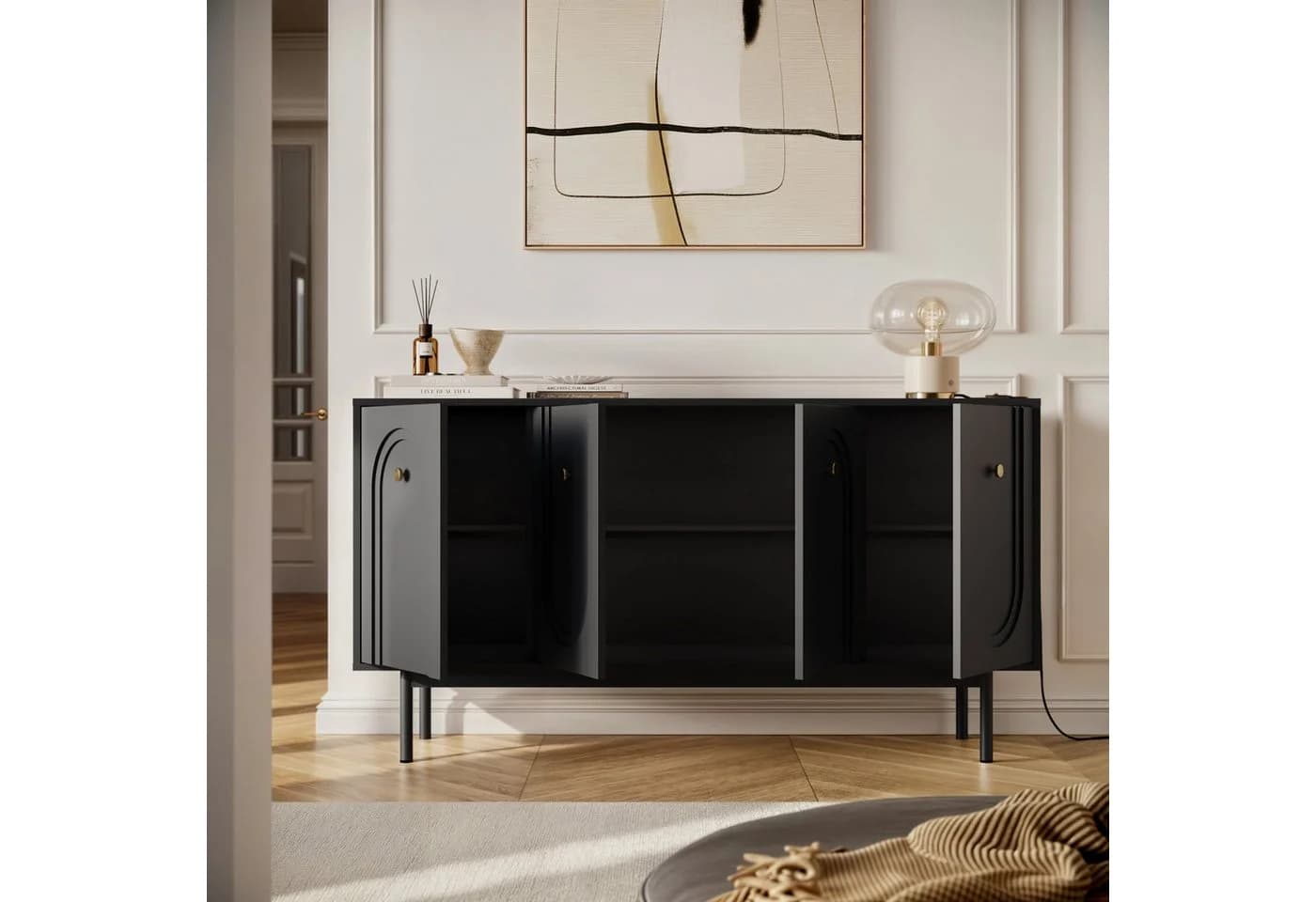 yourhouse24 Kommode LIBERTY Schwarz Soft-Close - Bild 4